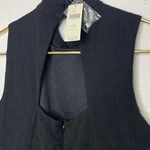 Anthropologie jumpsuit halter black sz XSP xs petite NWT - Picture 6 of 8